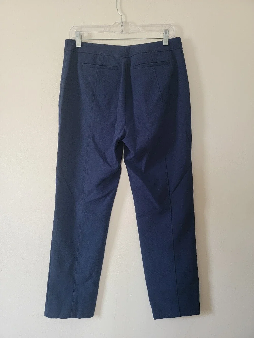 Tory Burch Navy Straight-Leg Dress Pants